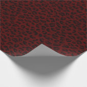 Exotische Red Spotted Leopard Animal Print Cadeaupapier (Hoek)
