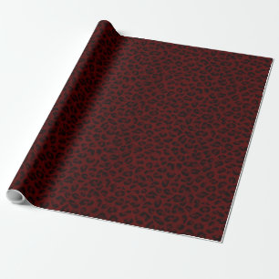 Exotische Red Spotted Leopard Animal Print Cadeaupapier