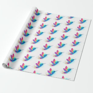 Exotische Regenboog Kolibrie Cadeaupapier