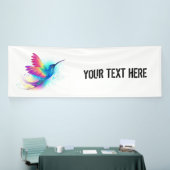 Exotische Regenboog Kolibrie Spandoek (Beurs)