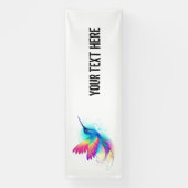 Exotische Regenboog Kolibrie Spandoek (Verticaal)