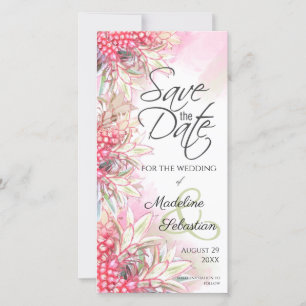 Exotische Roze Ananassen Save The Date