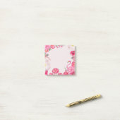 Exotische roze flamingo tuin post-it® notes (Op bureau)