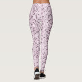 Exotische roze snakeskin leggings (Achterkant)