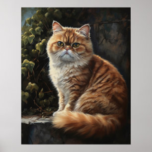 Exotische Shorthair Cat Art Print Poster