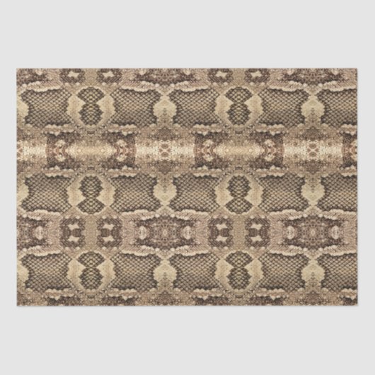 Exotische slang huid dierlijke print textuur patro tissuepapier (Voorkant)