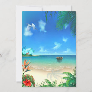 Exotische strand bruiloft