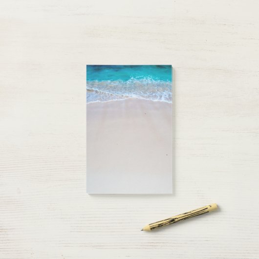 Exotische strand & oceaan post-it® notes (Op bureau)