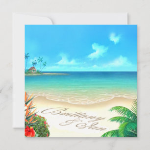 Exotische strand (vraag me uw namen in zand te pla kaart