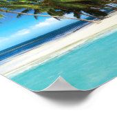 Exotische strandwerend kussens poster (Hoek)