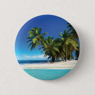 Exotische strandwerend kussens ronde button 5,7 cm