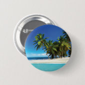 Exotische strandwerend kussens ronde button 5,7 cm (Voorkant /achterkant)