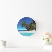 Exotische strandwerend kussens ronde klok (Huis)