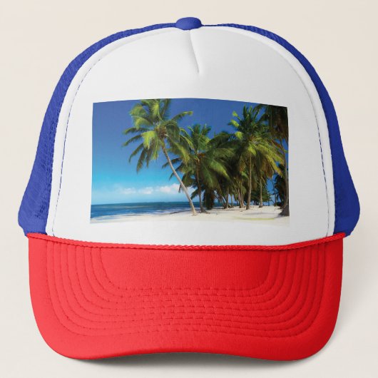 Exotische strandwerend kussens trucker pet (Voorkant)