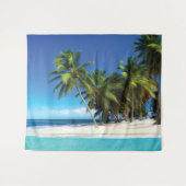 Exotische strandwerend kussens wandkleed (Voorkant (horizontaal))