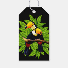 Exotische Toucannen Cadeaulabel