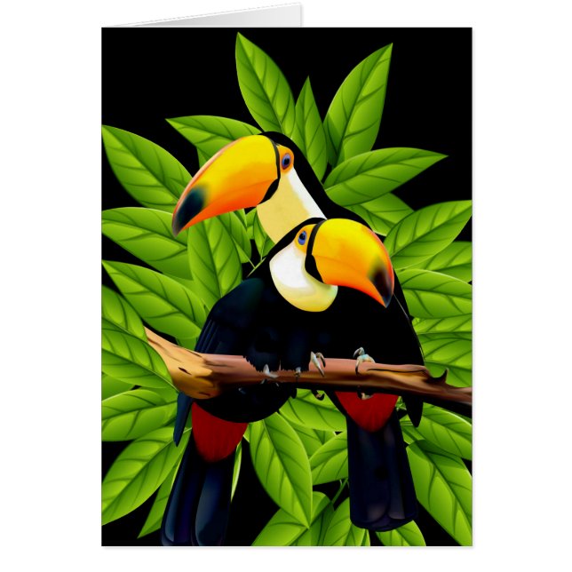 Exotische Toucans Note-kaarten (Voorkant)