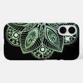 Exotische tribale groene gradiënt Mandala Case-Mate iPhone Case (Achterkant (horizontaal))