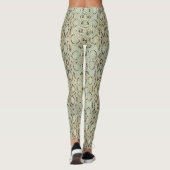 Exotische trillende groene snakeskin leggings (Achterkant)