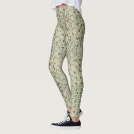 Exotische trillende groene snakeskin leggings