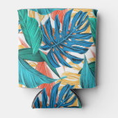 Exotische tropische bladeren Koelbox Blikjeskoeler (Voorkant)