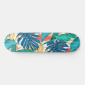 Exotische tropische bladeren skateboard (Horizontaal)