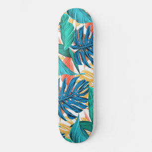 Exotische tropische bladeren skateboard