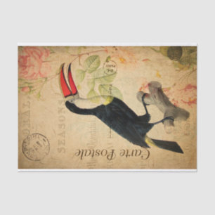  exotische tropische draak vogelgriep Frans Tissuepapier