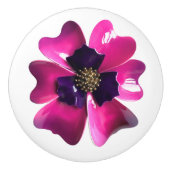 Exotische Tropische Hawaii Orchidee Paarse Roze Bl Keramische Knop (Voorkant)