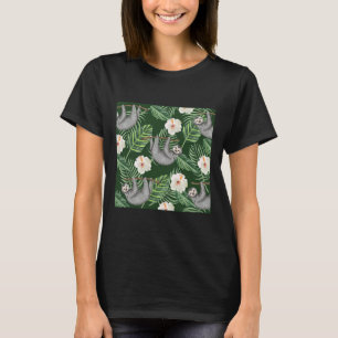 Exotische tropische Hibiscus-bloemen en hangende g T-shirt