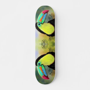 Exotische tropische Toco Toucan-vogel - schilderen Skateboard