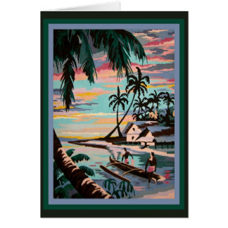 Exotische Tropische Verf-door-Aantal Nostalgie!