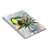 Exotische tropische vogelkleurige Hawaï-natuur Notitieboek (Rechterzijde)