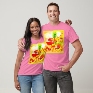Exotische tropische vruchten schilderen. Bestel nu T-shirt