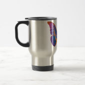 Exotische vlinder Waterverf Reisbeker (Links)