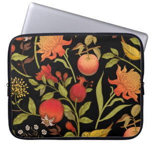 Exotische vogelbloemen illustratie laptop sleeve