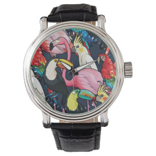 Exotische vogels horloge