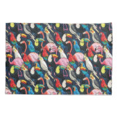 Exotische vogels kussensloop (Achterkant-Links)