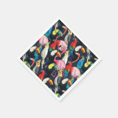 Exotische vogels servet (Hoek)