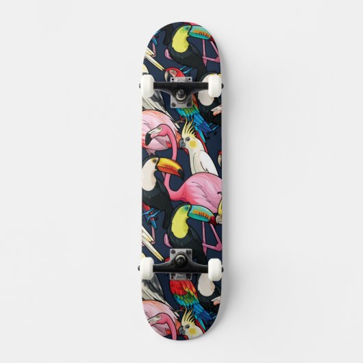 Exotische vogels skateboard (Voorkant)