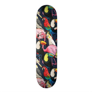 Exotische vogels skateboard