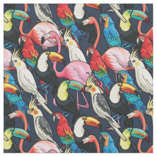 Exotische vogels stof