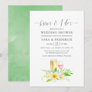 Exotische Waterverf Frangipani breekt voor Kaart