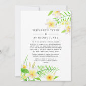 Exotische Waterverf Frangipani - lijst met minder  Aankondiging (Voorkant)