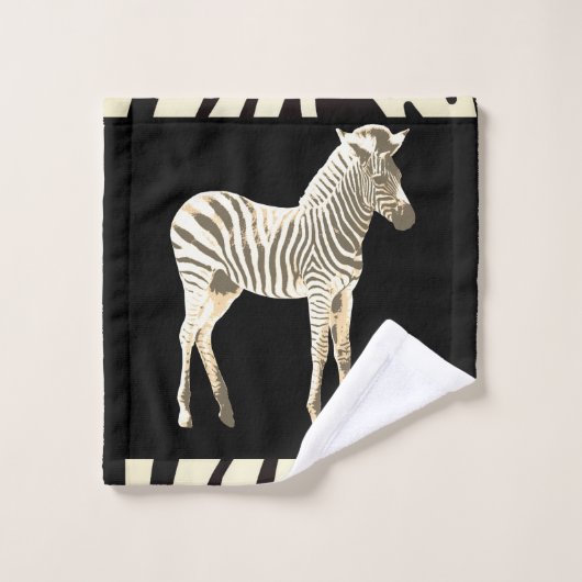 Exotische Zebra  Bad Handdoek (Wasdoekje)