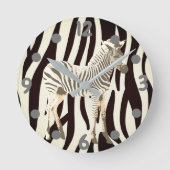Exotische zebra ronde klok (Voorkant)