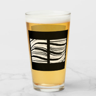 EXOTISCHE ZEBRA STRIPBier Glas
