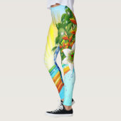 Exotische zomerse Feestdagen Leggings (Links)