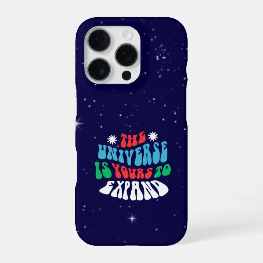 Expand the Universe – Motivational Galaxy iPhone Hoesje (Achterkant)