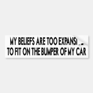 Expansive Beliefs Bumpersticker